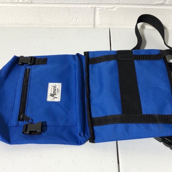 Monark Skateboard Supply 27 x 8 in Carrying Travel Bag Backpack Handbag Blue VGC - Picture 6 of 7